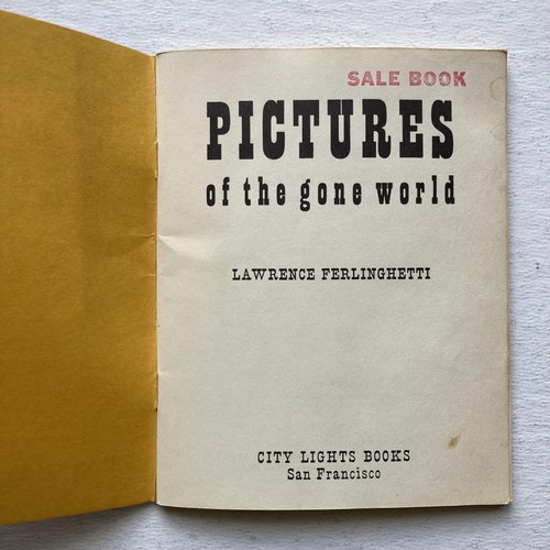 Vintage Pictures of the Gone World Lawrence Ferlinghetti Poetry Pocket Poet 1955 - Picture 3 of 12