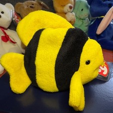 Ty Beanie Babies Bubbles 4g/3g PVC Style 4078 1996 Fish
