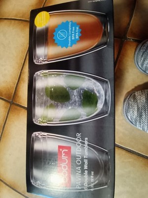Bodum Pavina Outdoor Gläser Set 6-teilig 0.35l Neu Gelb Und Grün