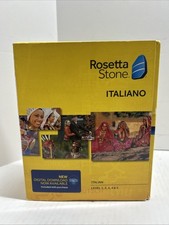 Rosetta Stone Italian Italiano Level 1 -5 Language Software