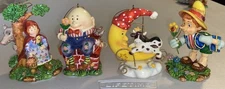 4 St Nicholas Square Novelty Nursery Ornaments Pinocchio Little Red Riding Hood