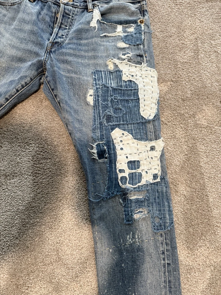 Jeans polo masculino Ralph Lauren 34x30 patchwork - Imagem 3 de 4