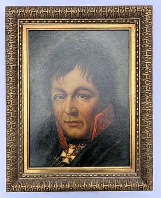 Oil painting General Gerhard v. Scharnhorst, painting after F. Bury before 1813 Prussia