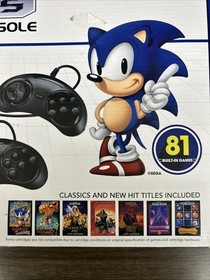 SEGA Genesis Classic Game Console with 81 Preloaded Games Sonic  w/Box