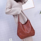 Large Hobo Bag Soft Faux Leather Shoulder Bag Slouchy Tote Handbag