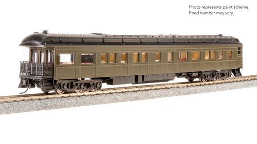 Coche de negocios Broadway Limited 8960 HO Unlttrd Pullman verde con techo Clerestory | Condition: New