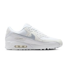 Nike Men's Nike Air Max 90 PRM White/Metallic Silver-White
