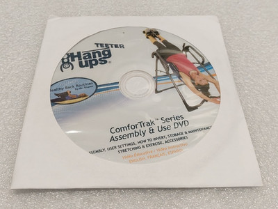 TEETER HANG UPS Comfort Trak Inversion Table Instructional Healthy Classes, DVD