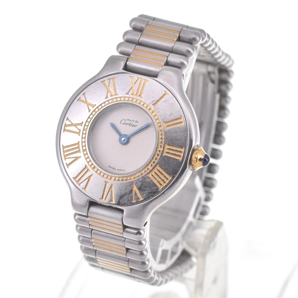 Reloj de cuarzo para dama Cartier Must21 Vantian SM esfera marfil R#141090 Foto 2 de 4