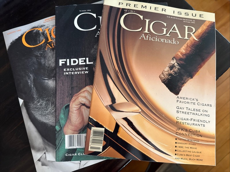 3 Cigar Aficionado Vol 1 No 1, Castro And Hemingway