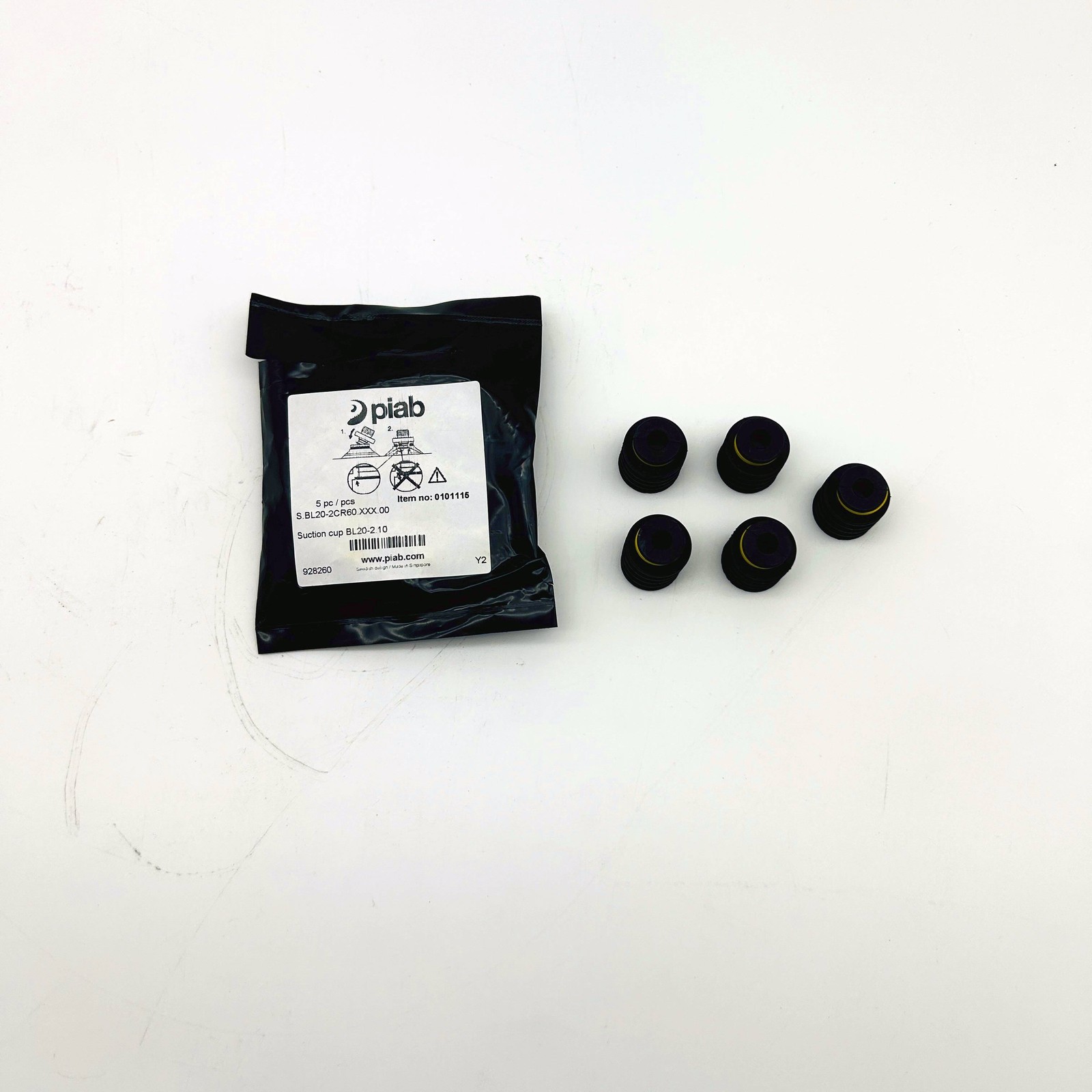 Piab BL20-2.10 Vacuum Suction Cup Machine Part Pack of 5