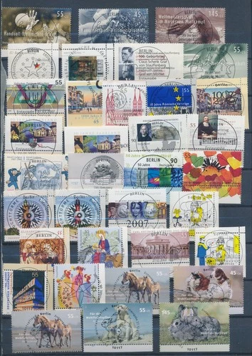 XE61866 Germany 2007 mixed thematics souvenir/FDC cancels fine lot used