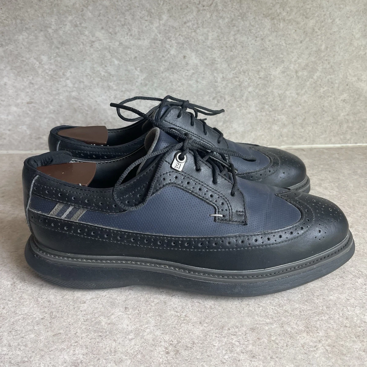 NEW FootJoy Sierra Treks Golf Shoes Mens Size 7.5M Black Brown 58833 Las mejores ofertas en M Zapatos De Golf Para Hombres Zapato  main image 4