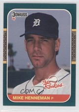 1987 Donruss The Rookies Box Set Mike Henneman #32 0c6