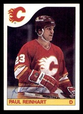 1985 Topps Hockey #48 Paul Reinhart Signed Autograph (no COA) *d2