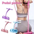 Resistance Bands 4/6/8-Tube Yoga Pedal Puller Resistance Band Elastic Pull Rope 