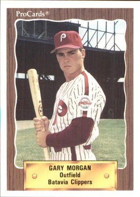 Gary Morgan 1990 ProCards #3081 RC Batavia Clippers *AutographDen*