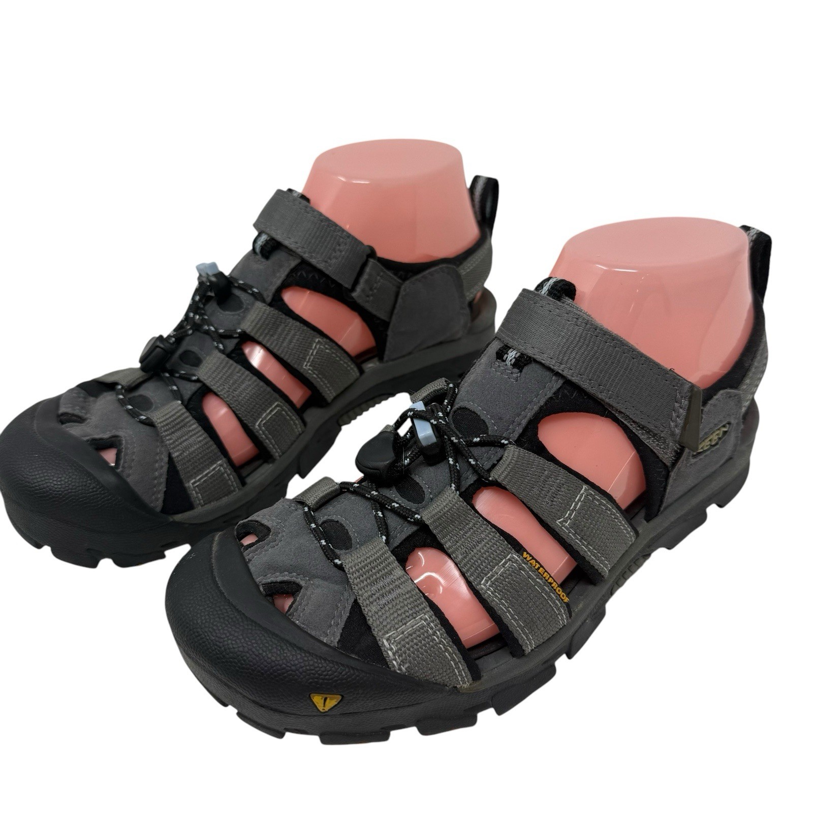 Sandali Keen donna taglia 7 Newport H2 sportivi punta chiusa pescatore grigio sandali