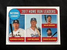 2018 Topps Heritage - League Leaders Nolan Arenado, Cody Bellinger, Charlie...