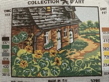 Printed needlepoint tapestry  20x25 Cm Rto Canvas Only