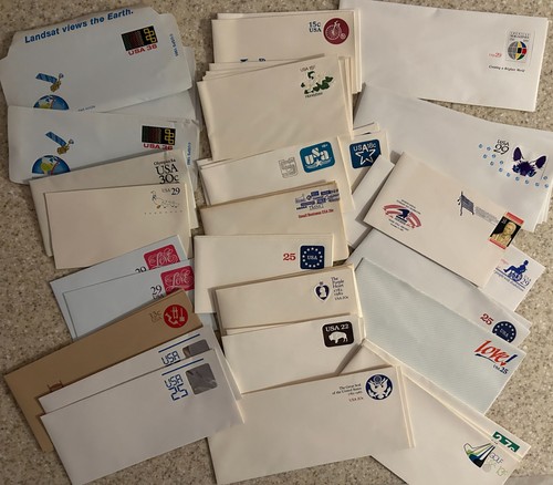 LOT OF 408~USPS STAMPED NEW/UNUSED US POSTAL CARDS & ENVELOPES~FACE VALUE $100 - Picture 7 of 10