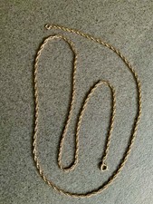 1/20 12k Gold Filled 24  Rope Chain Necklace 2mm 3.83g