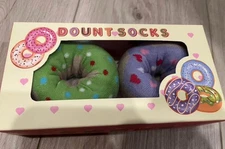NEW 2 Pack Donut Socks One Size- Adult