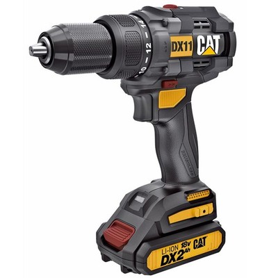 Cat 18V 1/2 In Cordless Drill/driver With Brushless Motor And Two Batteries