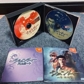 Shenmue I II Set Dreamcast NTSC-J Japan Tested Case Included Manual for I Only