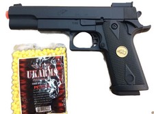SUPER QUALITY SPRING AIRSOFT GUN PISTOL WITH FREE BB'S 1000 BULLETS
