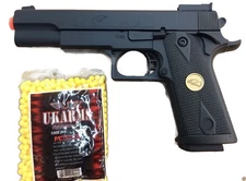 SUPER QUALITY SPRING AIRSOFT GUN PISTOL WITH FREE BB'S 1000 BULLETS