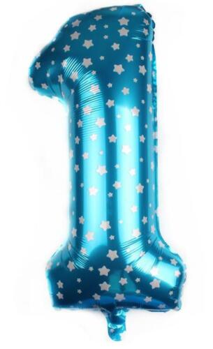 Blue-color 32" NUMBER FOIL BALLOON PARTY SUPPLIES - Picture 2 of 10