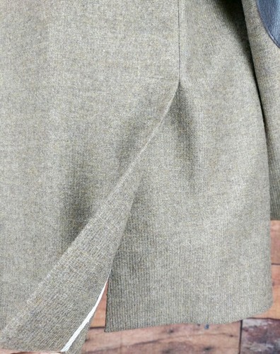 Carroll & Co Mens Sport Coat 47R Brown Wool Leather Button Elbow Patch Jacket - Picture 11 of 12
