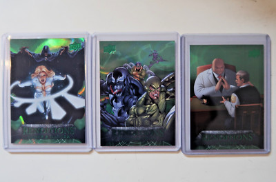 Upper Deck MARVEL Renditions nummeriert /399 Cloak & Dagger, Venom & Kingpin Lot