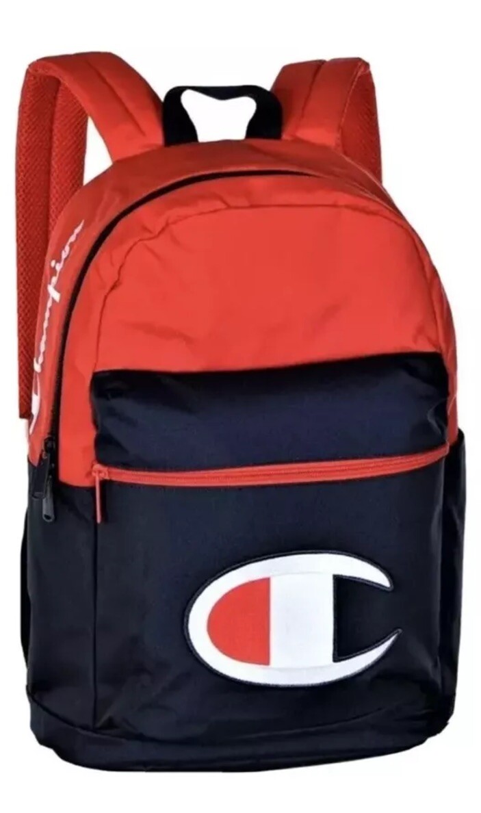 New CHAMPION YOUTH SUPERSIZE BACKPACK RED/NAVY Padded Laptop