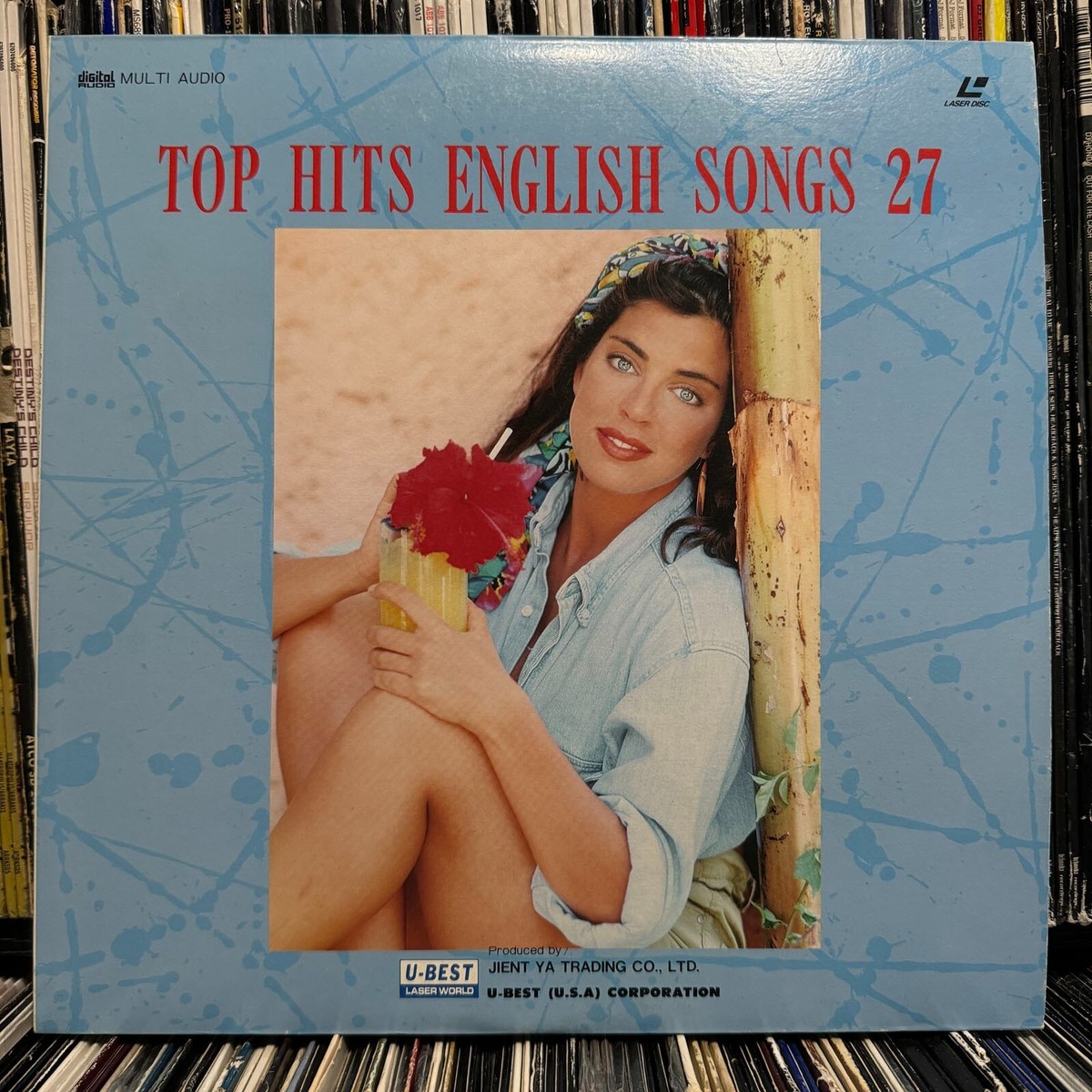 TOP HITS ENGLISH SONGS 27 (KARAOKE LASERDISC) 1991!! RARE!! U-BEST