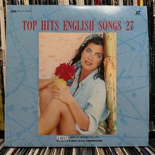 TOP HITS ENGLISH SONGS 27 KARAOKE LASERDISC 1991 RARE U-BEST / JIENT YA