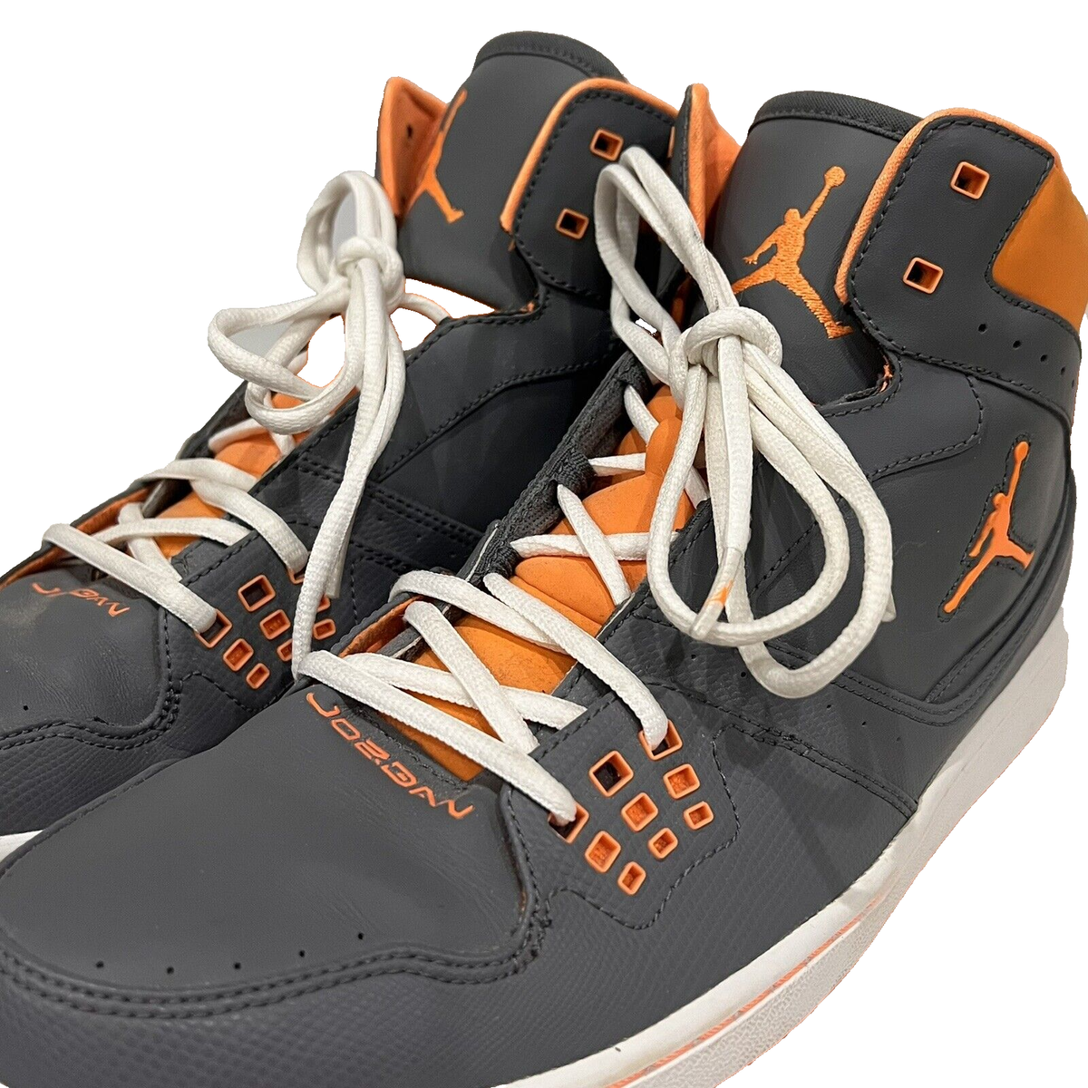 ナイキ　エアジョーダン NIKE JORDAN 1 FLIGHT 372704-049 Gray And Orange Basketball