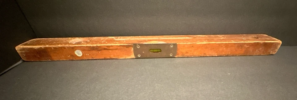 Vintage 24” Wood Level E.A. Stevens Level Co. Newton Falls, Ohio TESTED_WORKS !! - Image 2 of 4