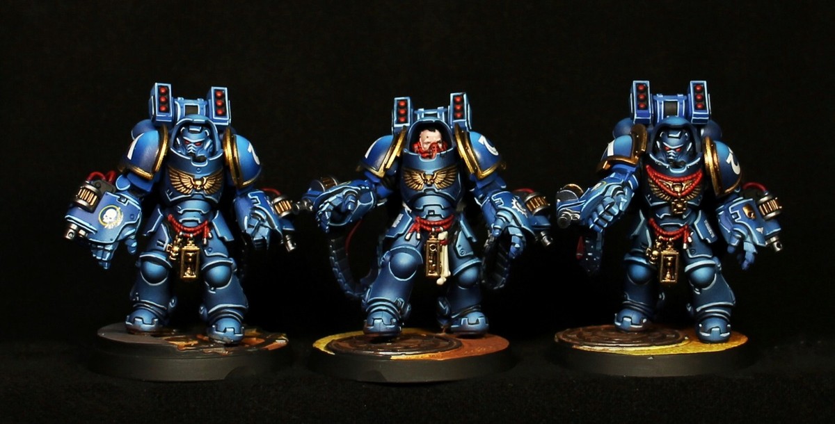 Ultramarines Primaris Aggressors painted Warhammer 40k Primaris 