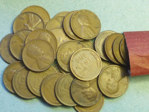 ROLL 1930  LINCOLN CENTS VG-VF