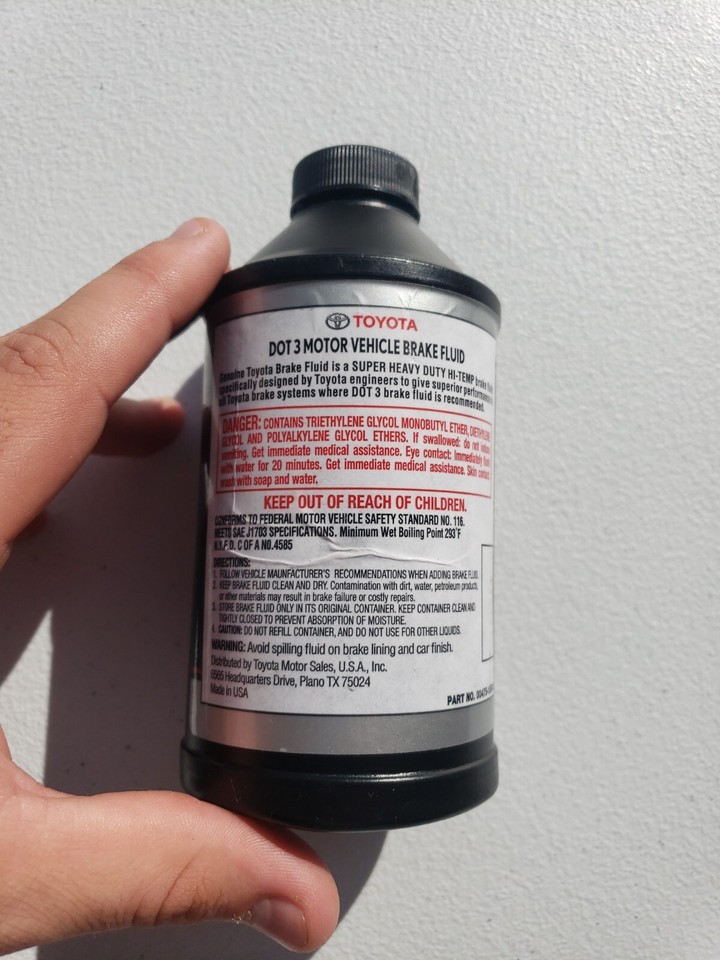 Set Of 3 OEM DOT 3 Brake Fluid - 12 Fl Oz Each - For Toyota & Lexus Vehicles