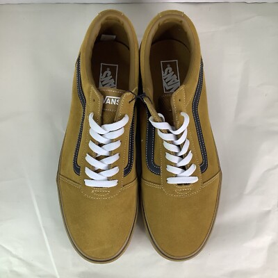 New! VANS Ward Low Top Wheat Tan Suede Leather Skater Men display picture 1
