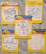 Vintage Aunt Martha  s Hot Iron Transfers LOT of 5 - FREE SHIPPING - Southwest 4