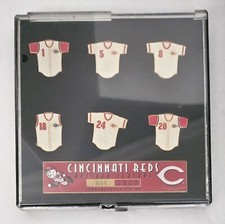 CINCINNATI REDS RETIRED JERSEY COMMEMORATIVE BACK PIN SET - Sealed Case