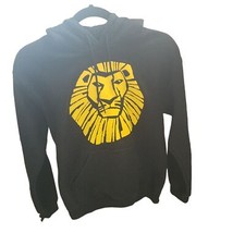 Disney Unisex Sz S Black Solid Long Sleeve The Lion King Hoodie Sweater