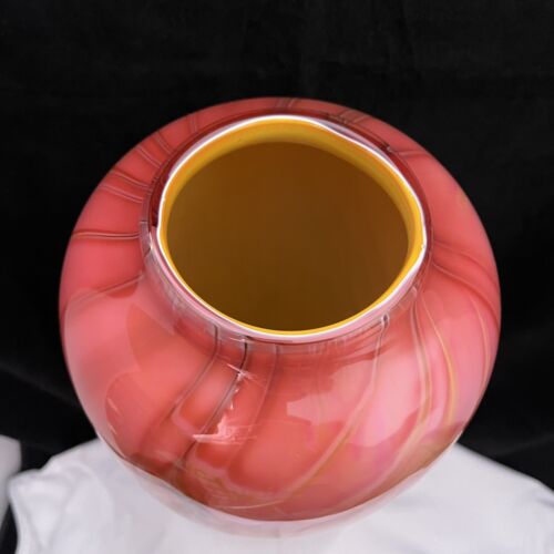 Large 17" Glass Vase FOCI Michael Boyd 2002 Original Hand Blown Studio Art Glass - Picture 5 of 14