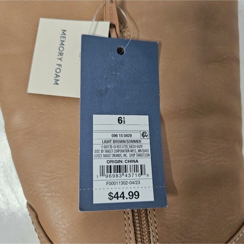 Universal Threads Target Womens tall tan boots size 6.5 with memory foam - Picture 5 of 9