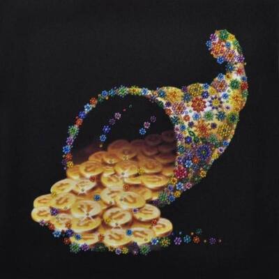 Bead embroidery kit Symbol ''Cornucopia'' hand embroidery needlework kit