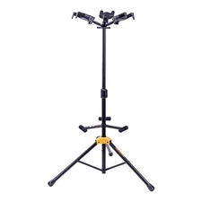 Hercules AGS Triple Guitar Stand Foldable Backrest with Height Adjustment Clutch